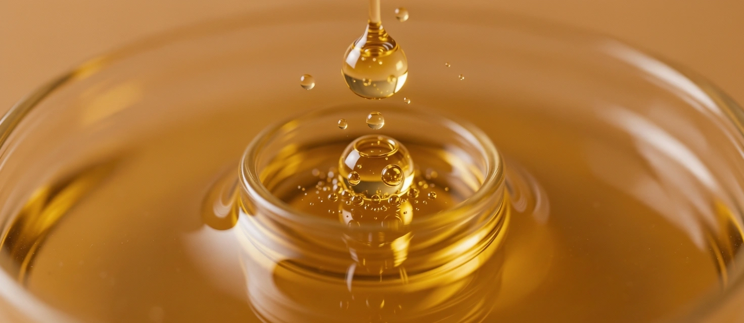 Botanical oil textures representing our serum quality